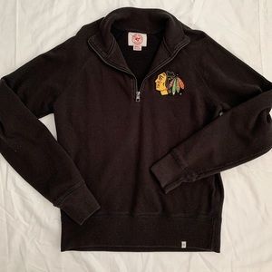 Chicago Blackhawks black quarter zip!!